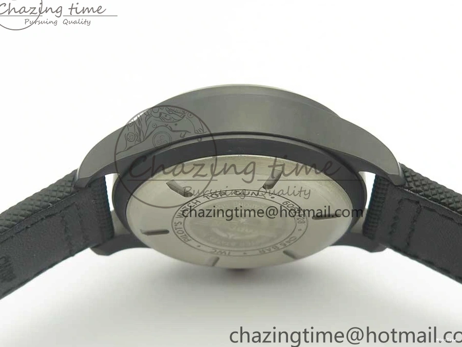 MIROTIME 0401 Modern PILOT IW389001 ZF 1:1 Best Edition Ceramic Case Black Dial on Nylon Strap A7750 (Same Function As Genuine) 7158